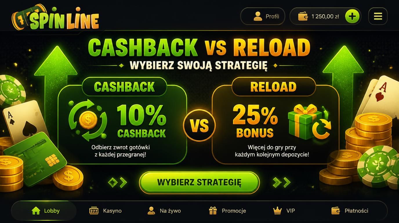Cashback i reload – porównanie z zaletami i minusami.